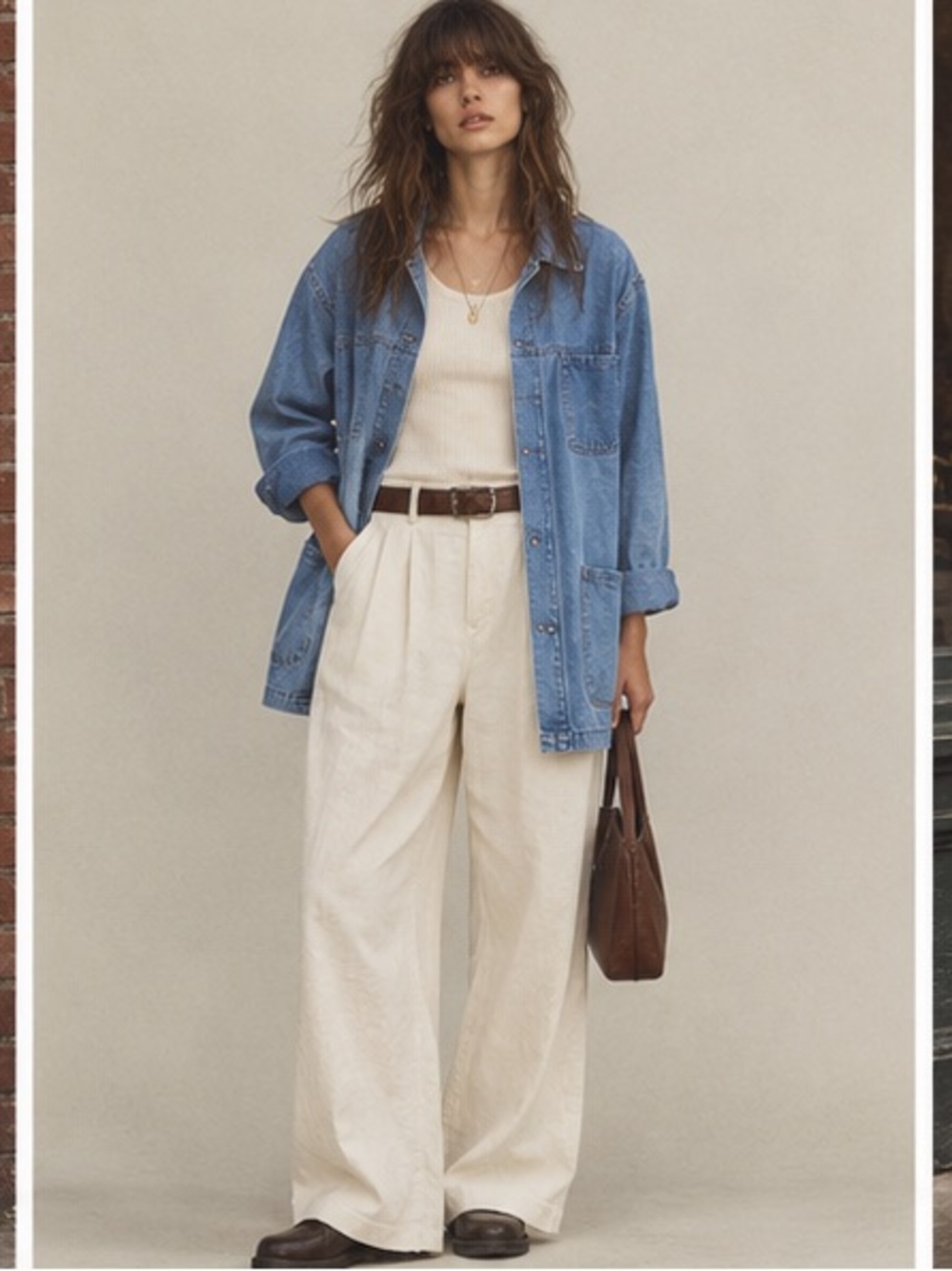 Denim Button-Front Chore Jacket